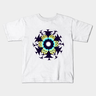 geometric mandala pattern design Kids T-Shirt